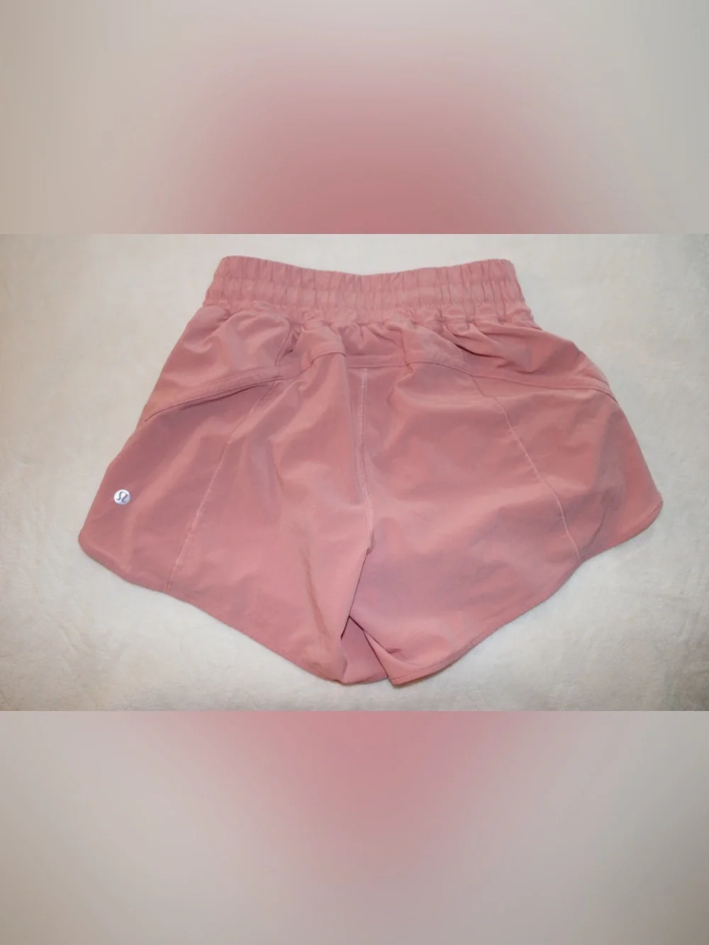 Lululemon Track That Lined Running Shorts Pink 5